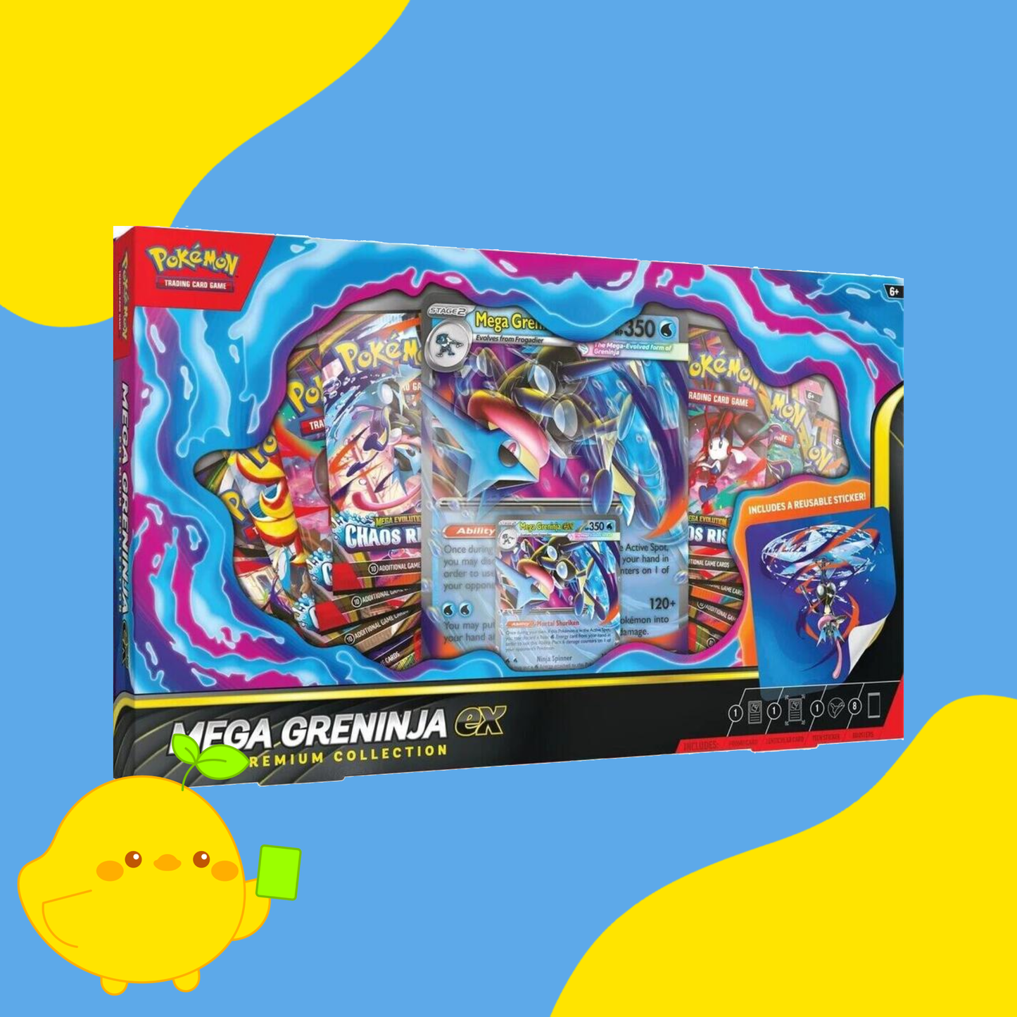 Mega Greninja ex Premium Collection Box - Rip & Ship
