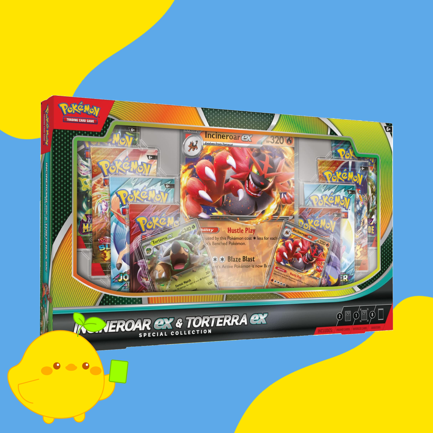 Incineroar ex & Torterra ex Special Collection - Rip & Ship